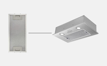 CIARRA Filtre à Graisse en Aluminium AL163351-OW pour Hotte Aspirante CBCS5913A-OW